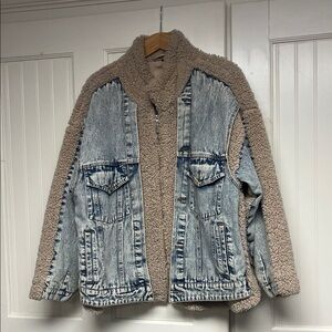Like New!! Blank NYC denim Sherpa jacket